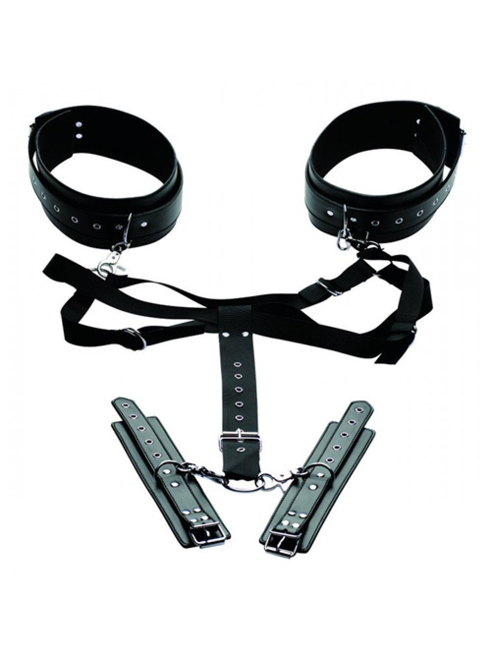 Acquire Easy Access Thigh Harness with Wrist Cuffs