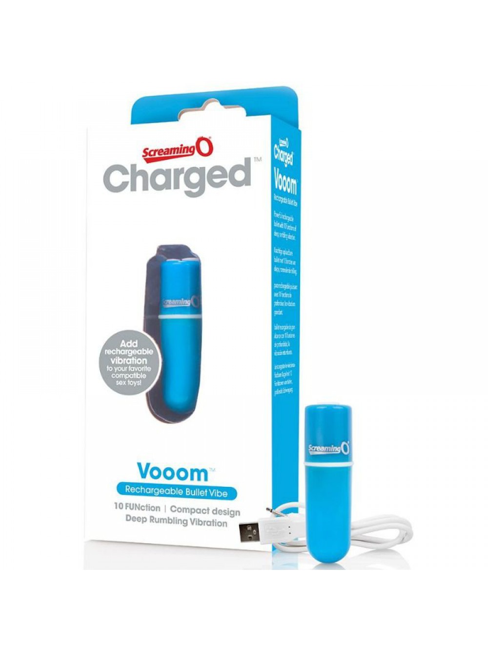 SCREAMING O RECHARGEABLE VIBRATING BULLET VOOOM BLUE